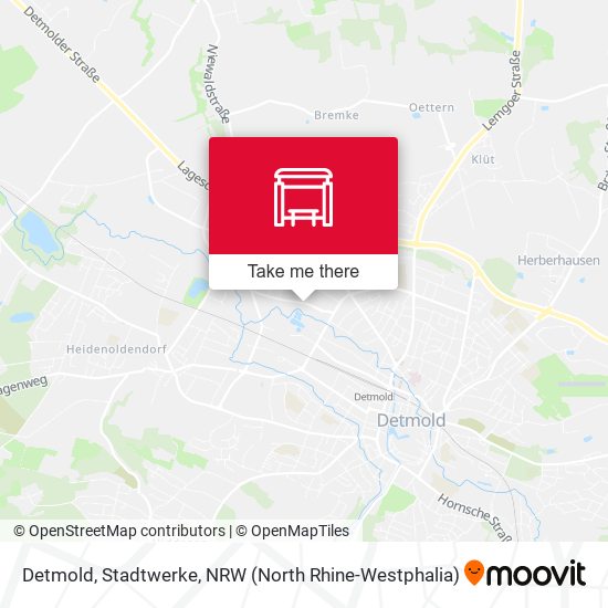 Карта Detmold, Stadtwerke