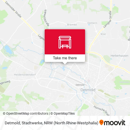 Карта Detmold, Stadtwerke