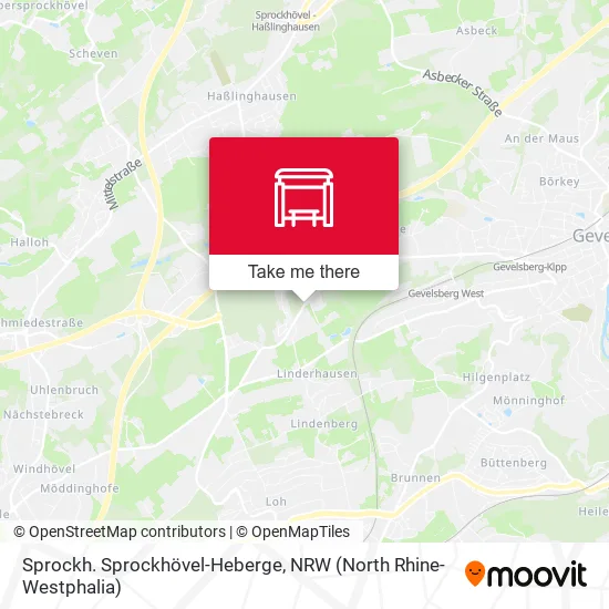 Карта Sprockh. Sprockhövel-Heberge