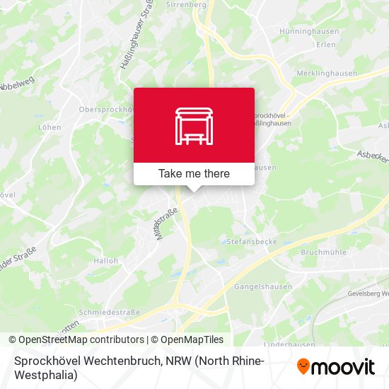 Карта Sprockhövel Wechtenbruch