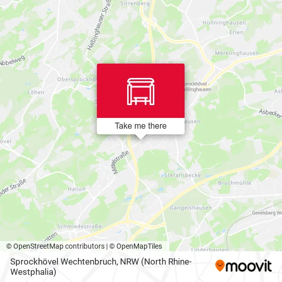 Карта Sprockhövel Wechtenbruch