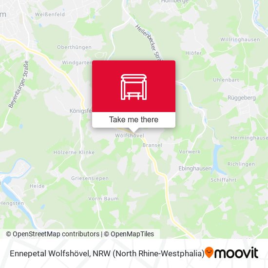Ennepetal Wolfshövel map