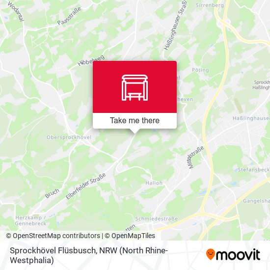 Карта Sprockhövel Flüsbusch