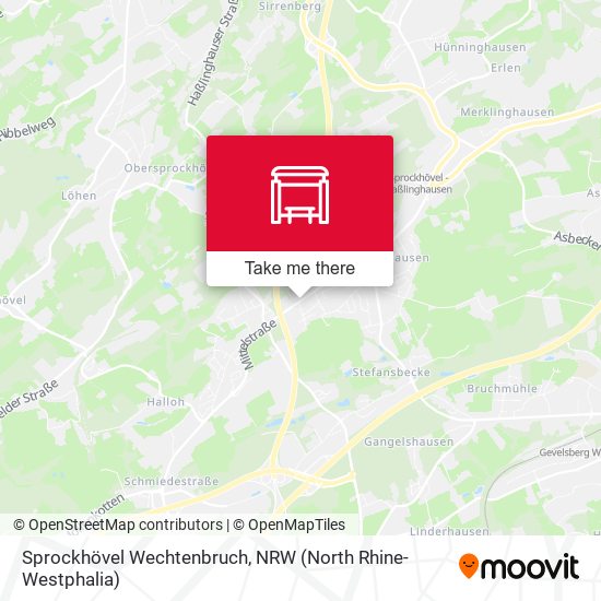 Карта Sprockhövel Wechtenbruch