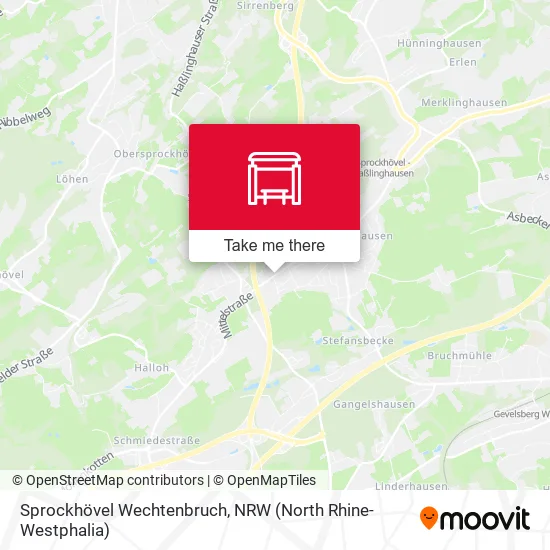 Карта Sprockhövel Wechtenbruch
