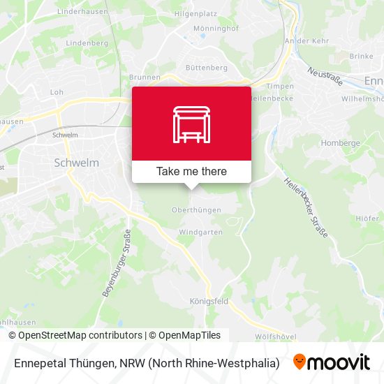 Ennepetal Thüngen map