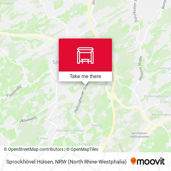 Карта Sprockhövel Hülsen
