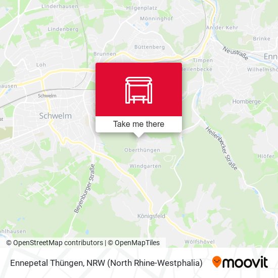 Ennepetal Thüngen map