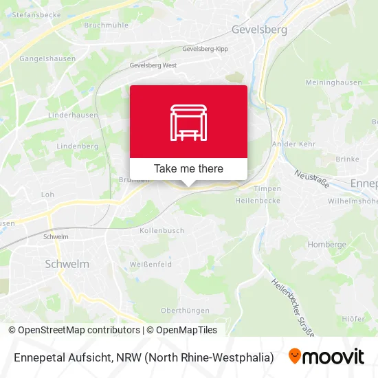 Карта Ennepetal Aufsicht