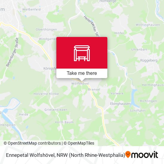 Ennepetal Wolfshövel map