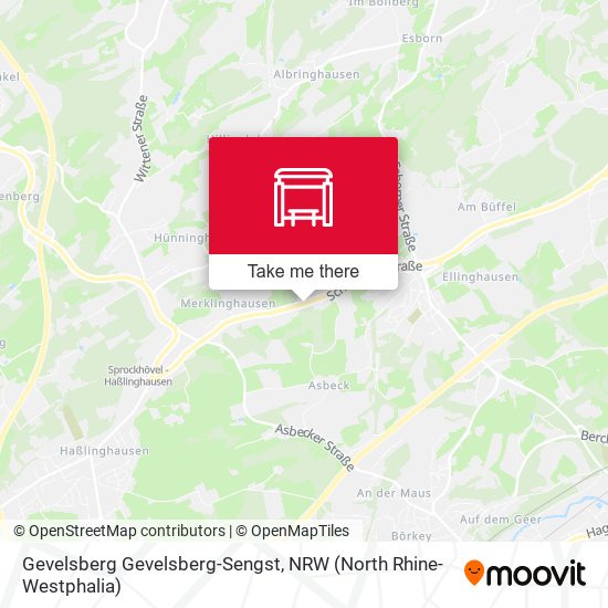 Gevelsberg Gevelsberg-Sengst map