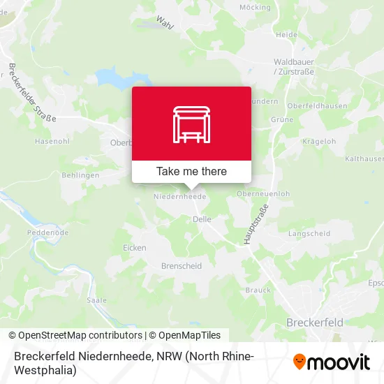 Карта Breckerfeld Niedernheede