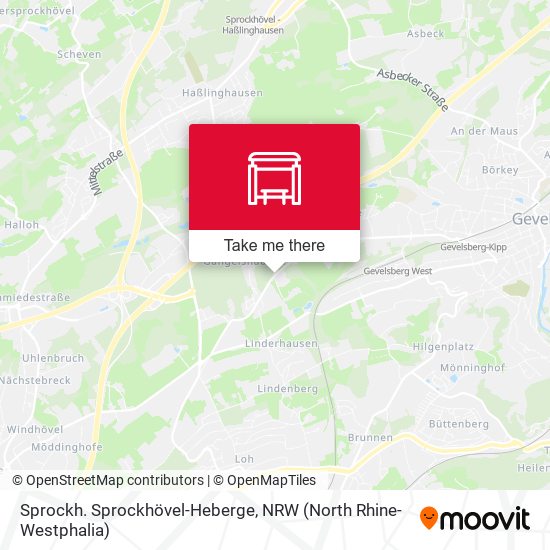 Карта Sprockh. Sprockhövel-Heberge