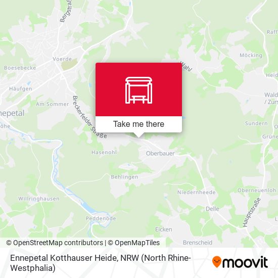 Ennepetal Kotthauser Heide map