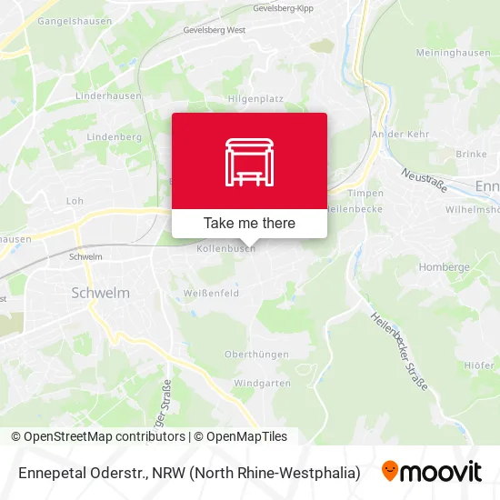 Карта Ennepetal Oderstr.