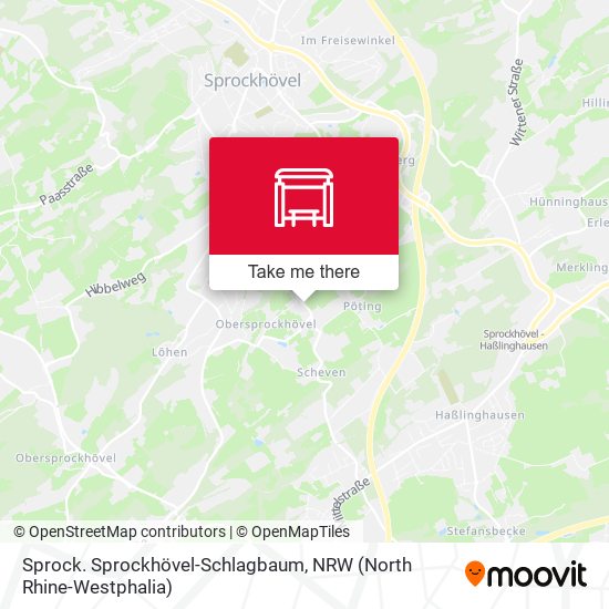 Sprock. Sprockhövel-Schlagbaum map