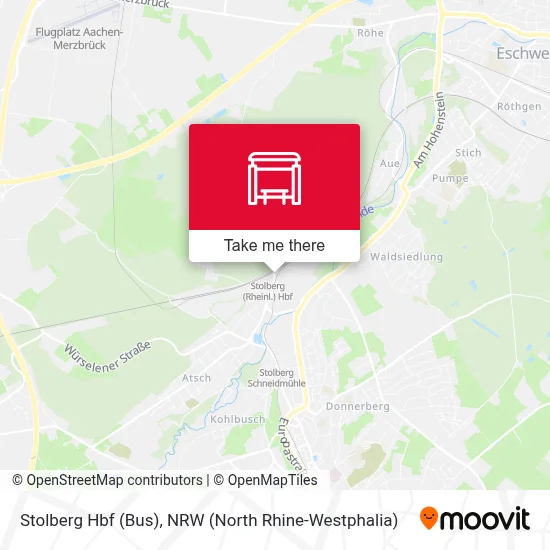 Stolberg Hbf (Bus) map