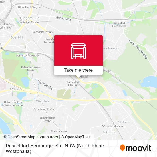 Düsseldorf Bernburger Str. map