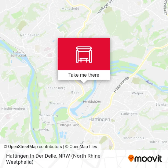 Hattingen In Der Delle map