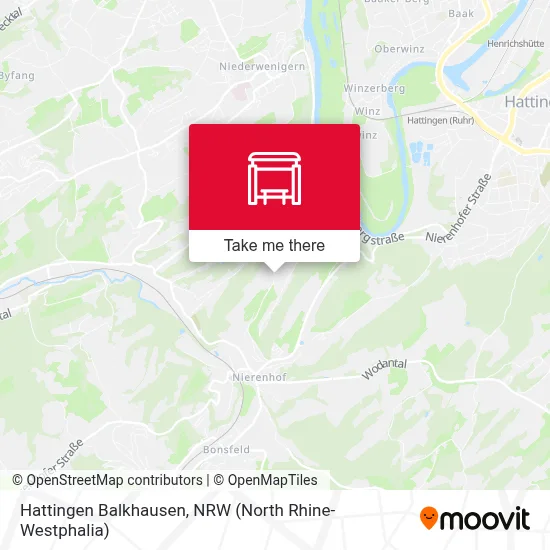 Hattingen Balkhausen map
