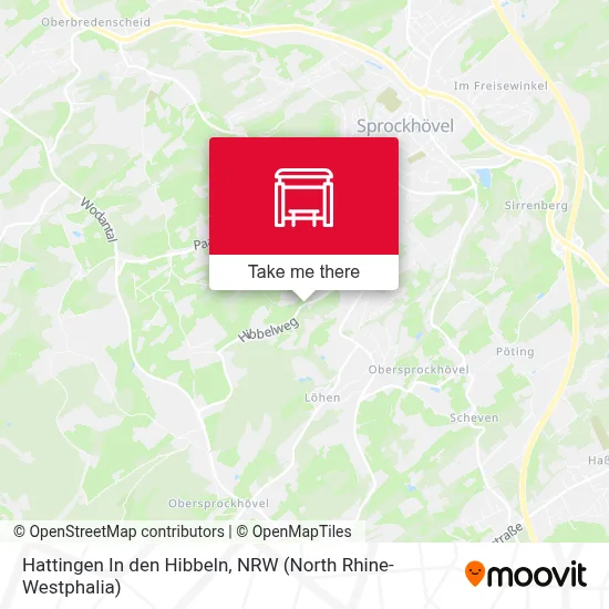 Hattingen In den Hibbeln map