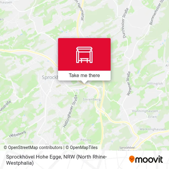 Sprockhövel Hohe Egge map