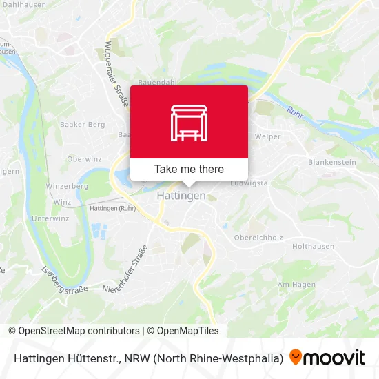 Hattingen Hüttenstr. map
