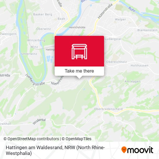 Hattingen am Waldesrand map