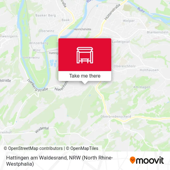 Карта Hattingen am Waldesrand