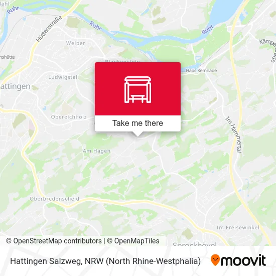 Hattingen Salzweg map