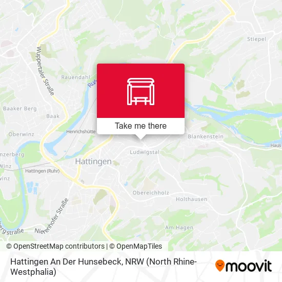 Карта Hattingen An Der Hunsebeck