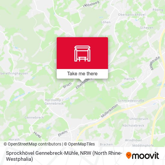 Sprockhövel Gennebreck-Mühle map