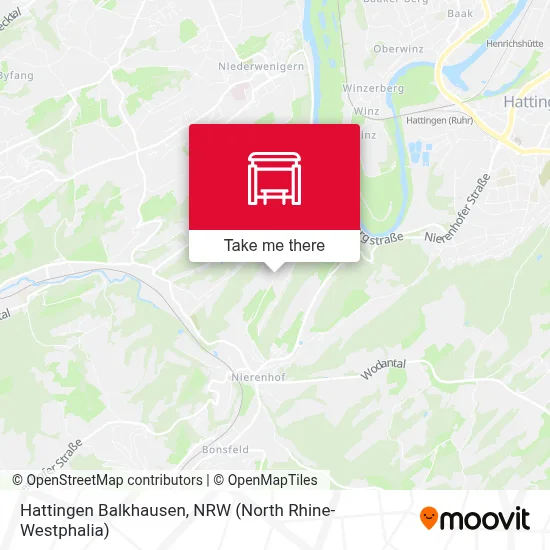 Hattingen Balkhausen map