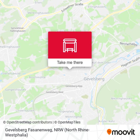 Gevelsberg Fasanenweg map