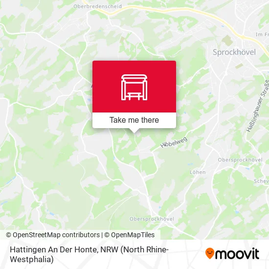 Карта Hattingen An Der Honte