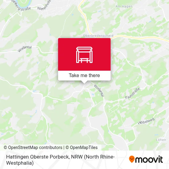 Hattingen Oberste Porbeck map