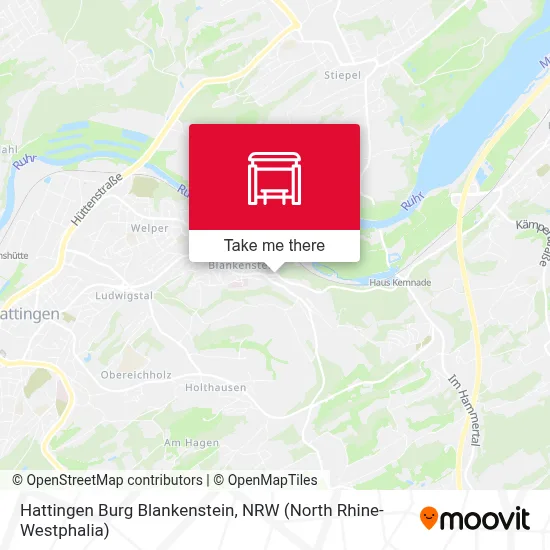 Hattingen Burg Blankenstein map
