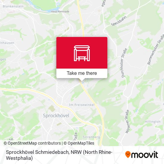 Sprockhövel Schmiedebach map