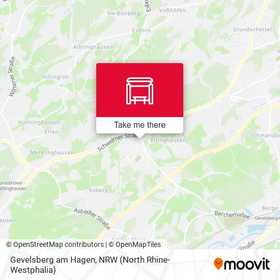 Карта Gevelsberg am Hagen