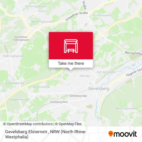 Карта Gevelsberg Elsternstr.