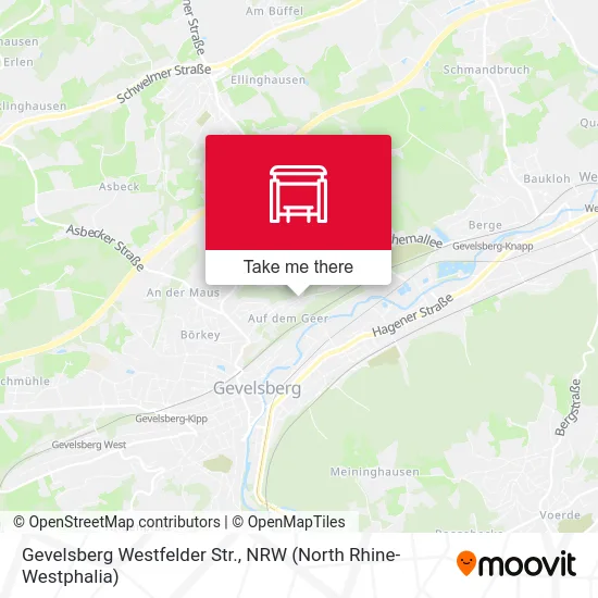 Gevelsberg Westfelder Str. map