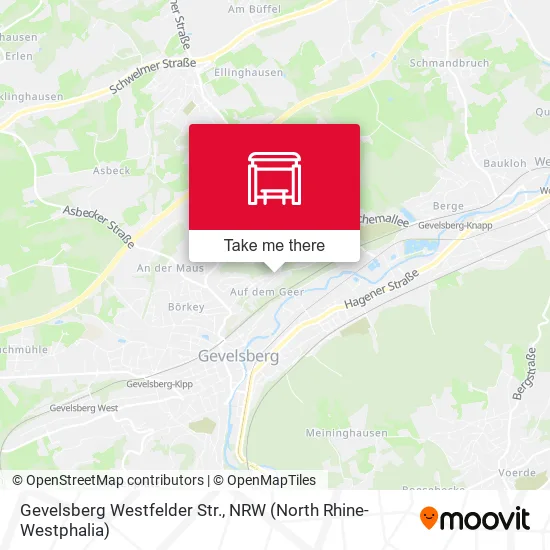 Карта Gevelsberg Westfelder Str.