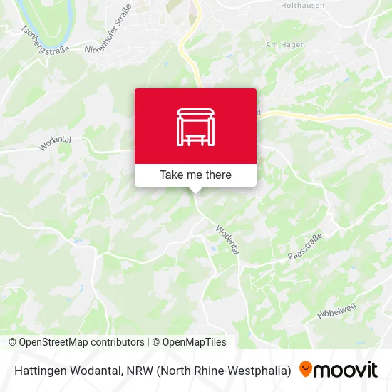 Hattingen Wodantal map