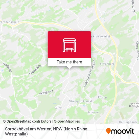 Sprockhövel am Westen map