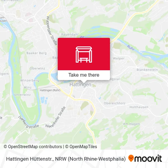 Hattingen Hüttenstr. map