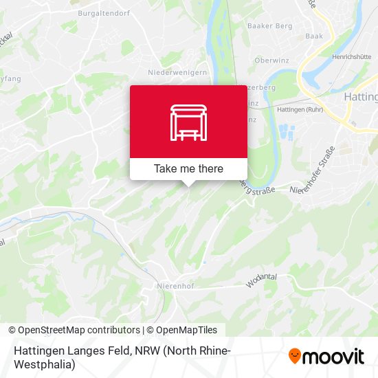 Hattingen Langes Feld map
