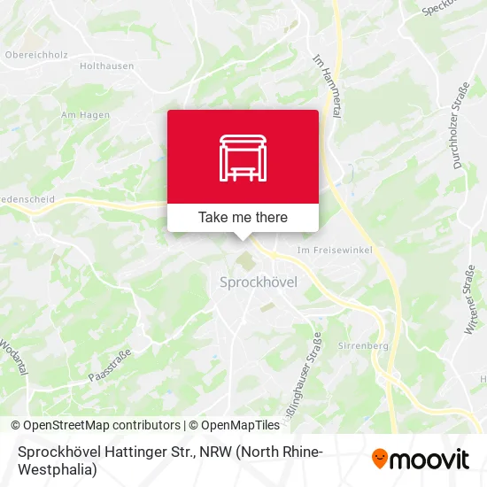 Карта Sprockhövel Hattinger Str.
