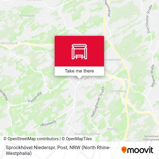 Sprockhövel Niederspr. Post map