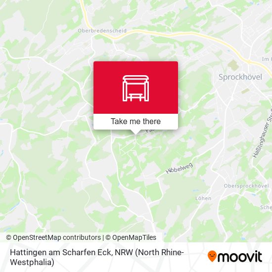 Hattingen am Scharfen Eck map