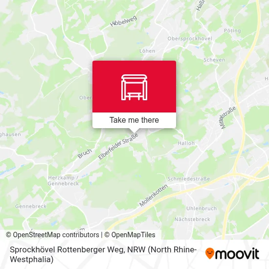 Sprockhövel Rottenberger Weg map